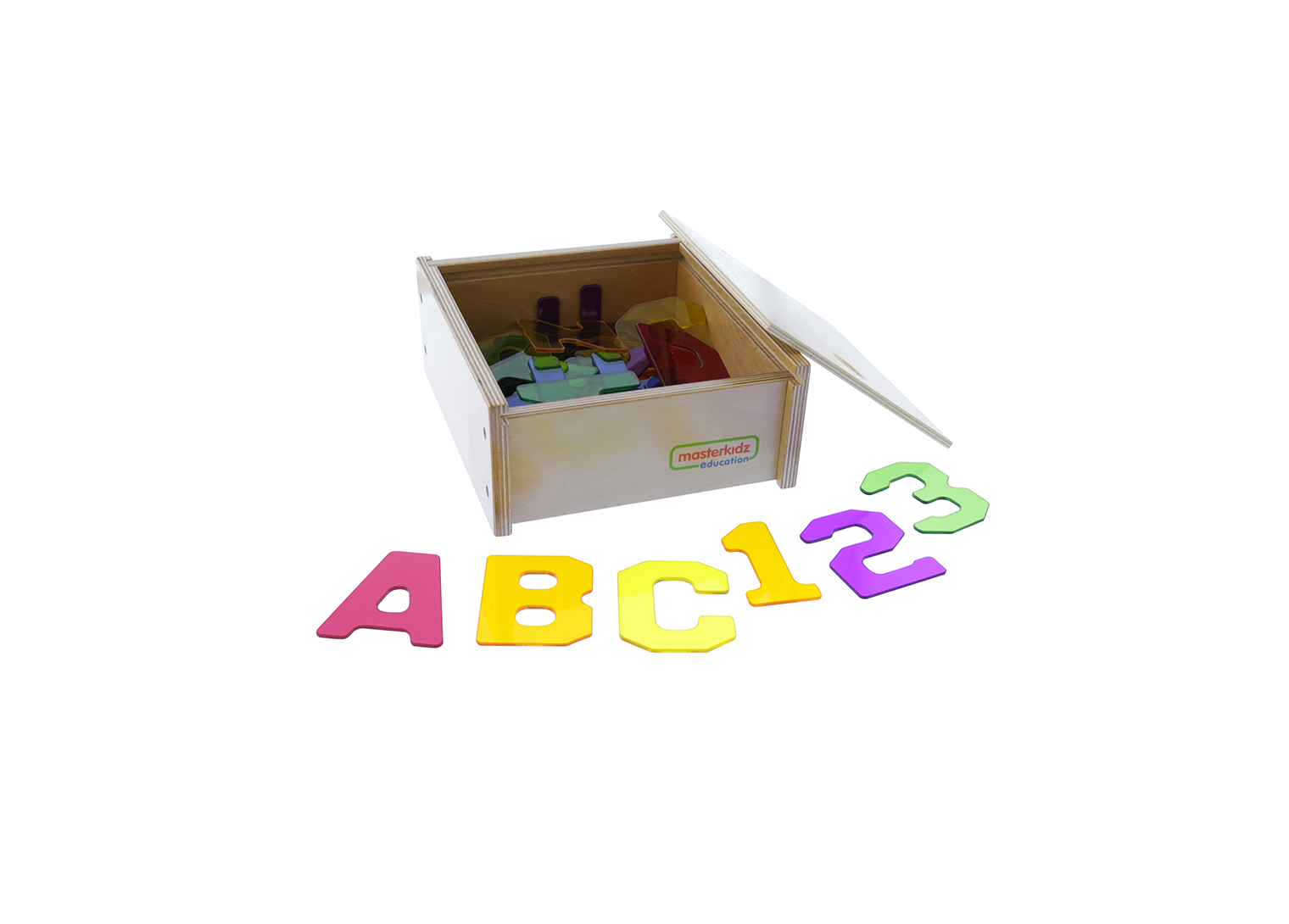 38 Pieces Translucent Numbers and Alphabets Set